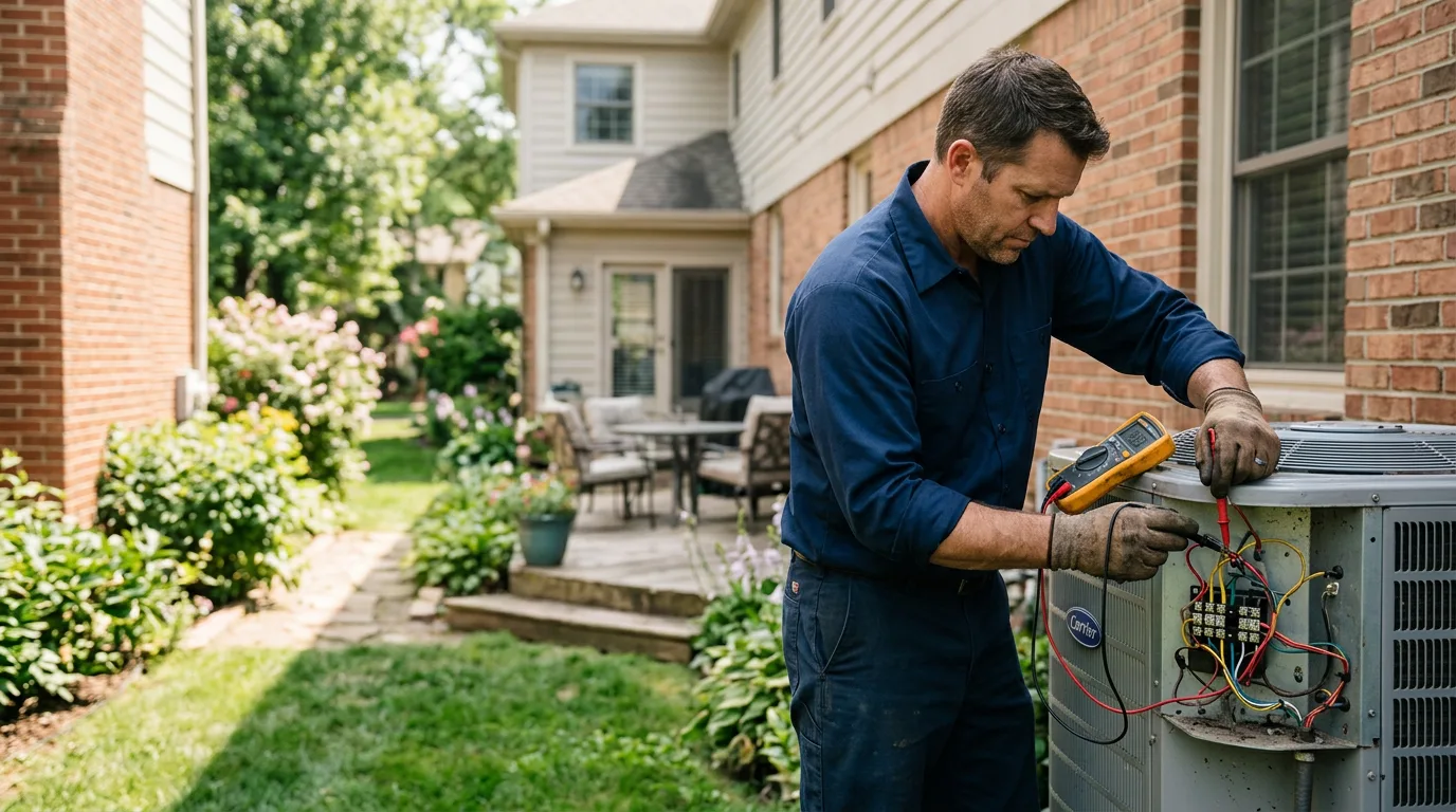 HVAC technician working near Salem, VA
